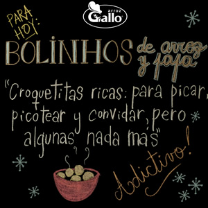 Bolinhos de arroz y papa